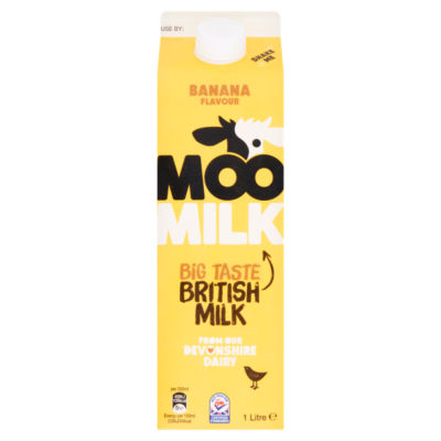 Banana Flavour British Milk 1 Litre