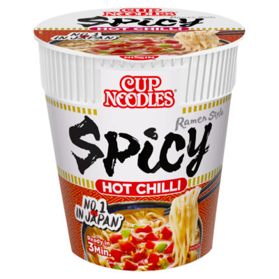 Cup Noodles Spicy Hot Chilli Instant Ramen Style Pot 66g thumbnail 2