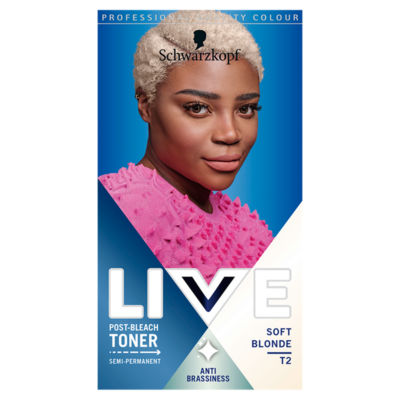 LIVE Post-Bleach Hair Toner, Soft Blonde Semi-Permanent Colour Toner T2 thumbnail 2