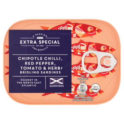 Extra Special Chipotle Chilli, Red Pepper, Tomato & Herb Brisling Sardines 105g thumbnail 2