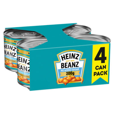 No Added Sugar Baked Beans in Tomato Sauce 4 x 200gm thumbnail 2