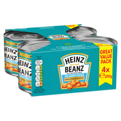 No Added Sugar Baked Beans in Tomato Sauce 4 x 200gm thumbnail 3