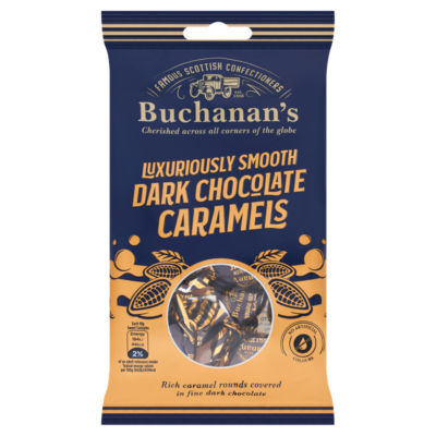 Luxuriously Smooth Dark Chocolate Caramels 110g thumbnail 2