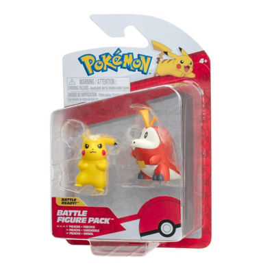 Fuecoco and Pikachu Battle Figures