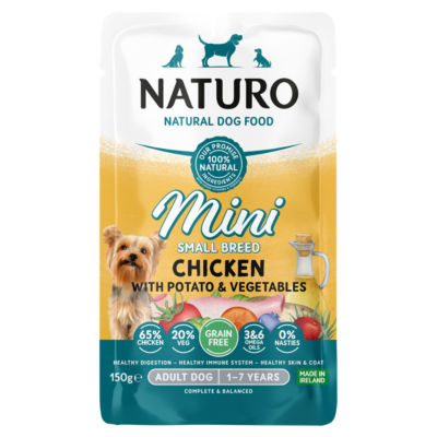 Natural Dog Food Mini Small Breed Chicken with Potato & Vegetables Adult Dog 1-7 Years 150g thumbnail 2