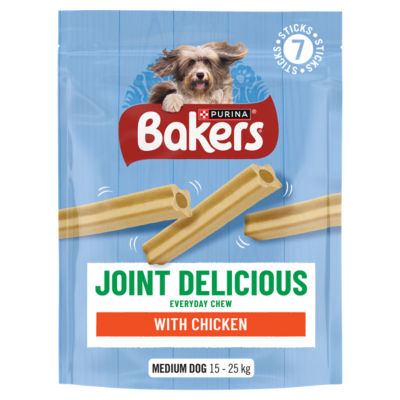 Bakers Joint Delicious Adult Medium Dog Treat with Chicken 7 Sticks 180g