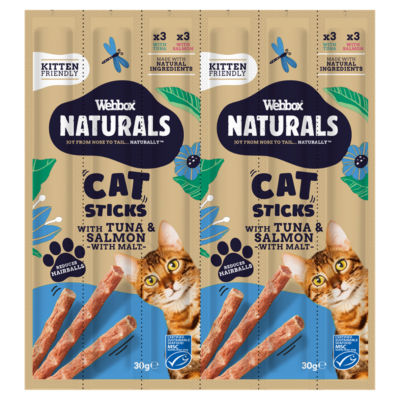 Naturals Cat Sticks with Tuna & Salmon 6 x 5g (30g) thumbnail 2