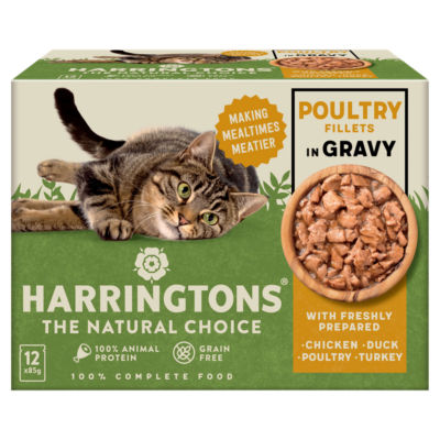 Wet Cat Food Pouches Poultry in Gravy 12x85g thumbnail 2