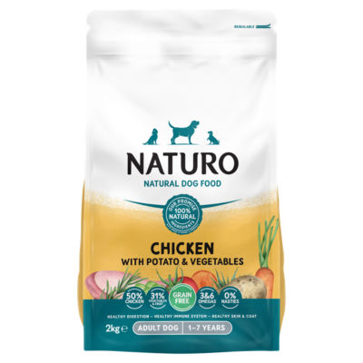 Natural Dog Food Chicken with Potato & Vegetables Adult Dog 1-7 Years 2kg thumbnail 2