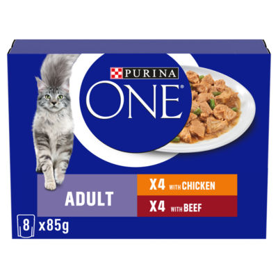 Purina One Mini Fillets Chicken & Beef Wet Cat Food