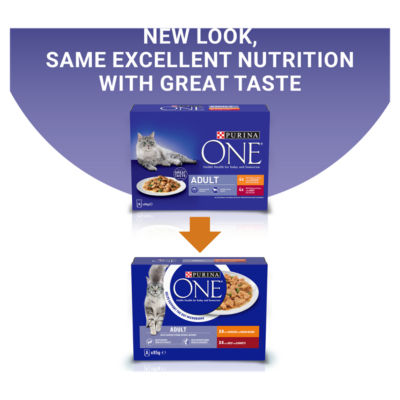 PURINA ONE Mini Fillets Chicken and Beef Wet Cat Food 8x85g thumbnail 3