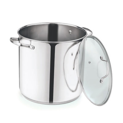 Silver Stainless Steel Stock Pot thumbnail 2
