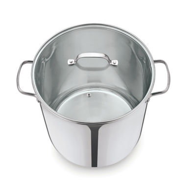 Silver Stainless Steel Stock Pot thumbnail 3