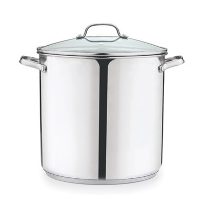Silver Stainless Steel Stock Pot thumbnail 4