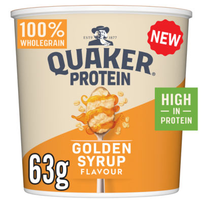 Oats High Protein Golden Syrup Porridge Pot 63g thumbnail 2