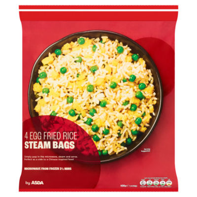 4 Egg Fried Rice Steam Bags 4 x 150g (600g) thumbnail 2