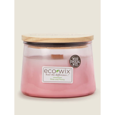Ombre Pink Rose & Peony Large Jar Candle thumbnail 2