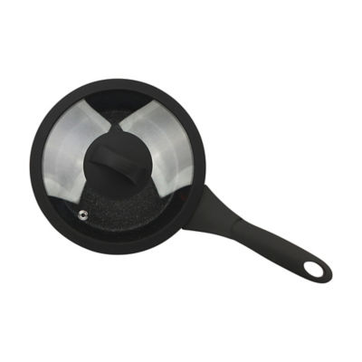 Black Marble Effect Soft Grip Saucepan 18cm thumbnail 5