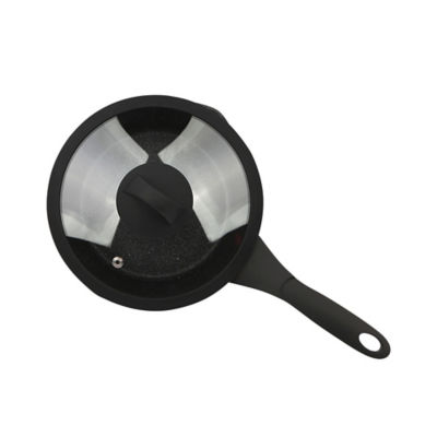 Black Marble Effect Soft Grip Saucepan 20cm thumbnail 5