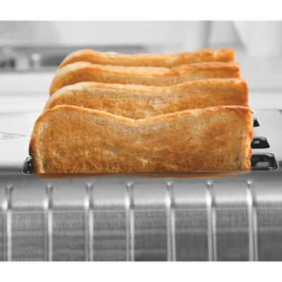 White Stainless Steel 4-Slice Toaster thumbnail 5