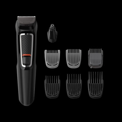 3000 Multigroom 8-in-1 Hair & Beard Trimmer - Shaver and Clipper for Face, Head & Body, Self-sharpening Skin-friendly Blades, 10 Length Settings, Model MG3940/15 thumbnail 3