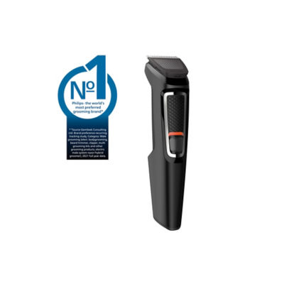 3000 Multigroom 8-in-1 Hair & Beard Trimmer - Shaver and Clipper for Face, Head & Body, Self-sharpening Skin-friendly Blades, 10 Length Settings, Model MG3940/15 thumbnail 4