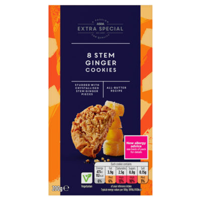 Extra Special 8 Stem Ginger Cookies 200g thumbnail 2