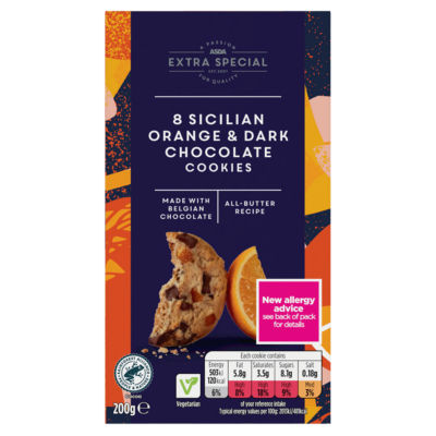 Extra Special 8 Sicilian Orange & Dark Chocolate Cookies 200g thumbnail 2