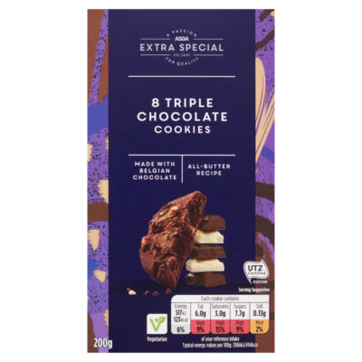 Extra Special 8 Triple Chocolate Cookies 200g thumbnail 2