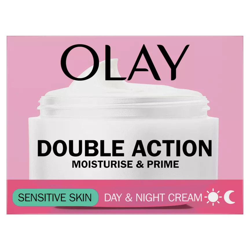Olay Double Action Sensitive Moisturiser Day Cream & Primer