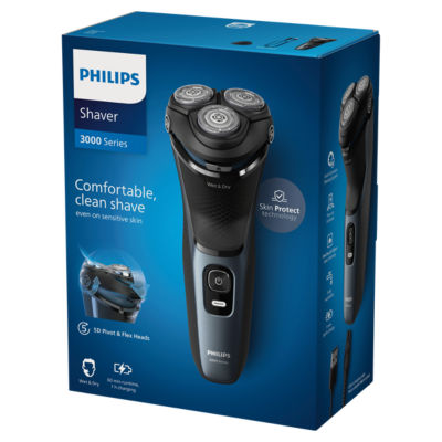 Wet & Dry Electric Shaver Series 3000 with 5D Flex & Pivot heads and Pop-up trimmer - S3144/00 thumbnail 2