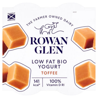 Low Fat Bio Yogurt Toffee 4 x 125g
