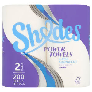 2 Super Absorbent Power Towels Rolls thumbnail 2
