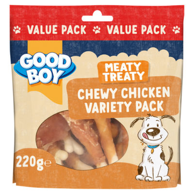 Meaty Treaty Chewy Chicken Variety Pack 220g thumbnail 2