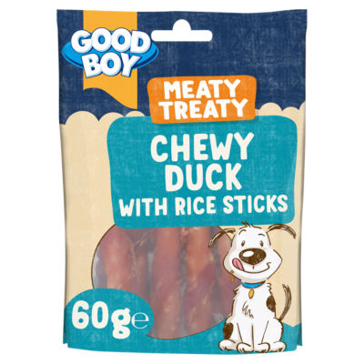 Meaty Treaty Chewy Duck with Rice Sticks 60g thumbnail 2