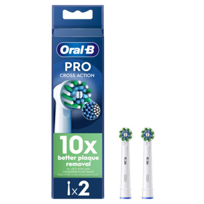Oral-B CrossAction Toothbrush Heads - White