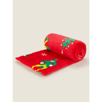 Red Elf Supersoft Christmas Throw