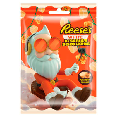 Peanut Butter Miniatures White DJ Santa Lights 70g