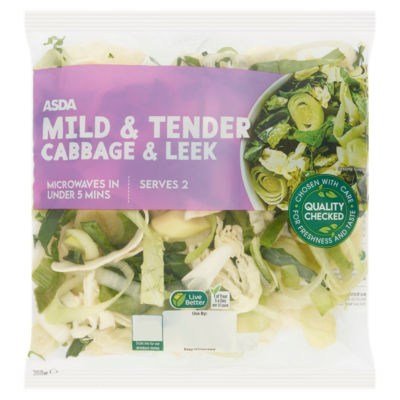 ASDA Mild & Tender Cabbage & Leek