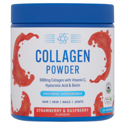 Collagen Powder Strawberry & Raspberry Flavour 165g thumbnail 2