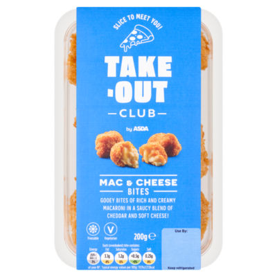 Takeout Club by ASDA Mac & Cheese Bites 200g