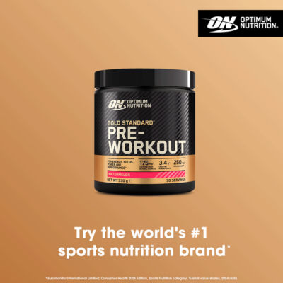 Gold Standard Pre-Workout Powder, Watermelon Flavour, 30 servings, 330g thumbnail 4