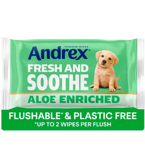 Andrex Fresh and Soothe Flushable Hygiene Wipes