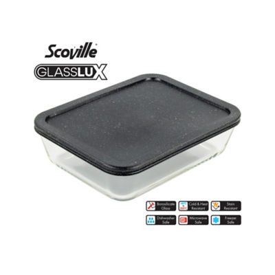 Glasslux 1.4L Rectangular Dish With Lid thumbnail 2