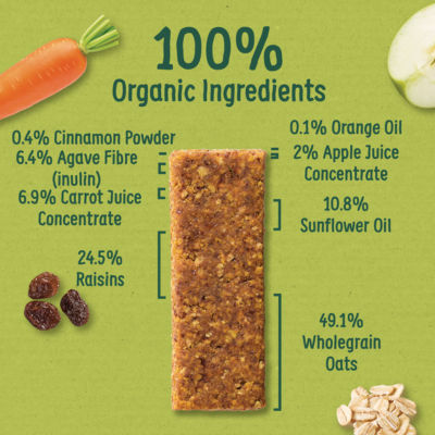 Carrot Cake Soft Oaty Bars Toddler Snacks Multipack 138g (6x23g) 12 months+ thumbnail 3