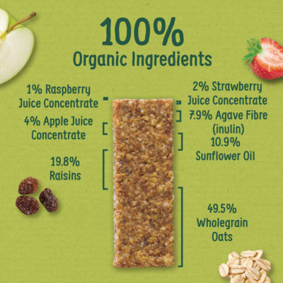 Strawberry & Apple Soft Oaty Bars Toddler Snacks Multipack 138g (6x23g) 12 months+ thumbnail 3