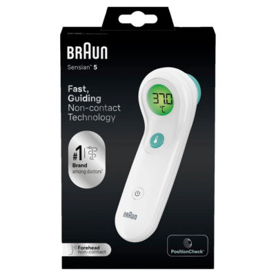 Sensian™ 5 Forehead non-contact thermometer | Positioning Guidance | Colour-Coded Digital Display | 2 second measurement | Baby and Child Friendly | #1 Brand among doctors1 | BNT300 thumbnail 2