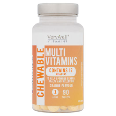 Multi Vitamins Chewable Orange Flavour 90 Tablets thumbnail 2