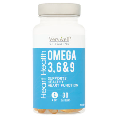 Vitamins Heart Health Omega 3, 6 & 9 30 Capsules thumbnail 2