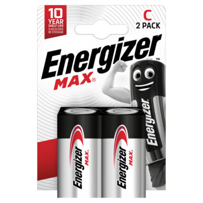 Max C Batteries Alkaline 2 Pack